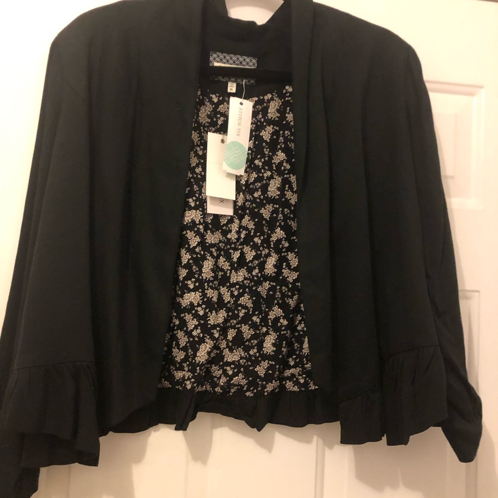 Noe Heights  Dana ruffle blazer